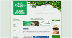 Desktop Screenshot of eco-friendly-africa-travel.com